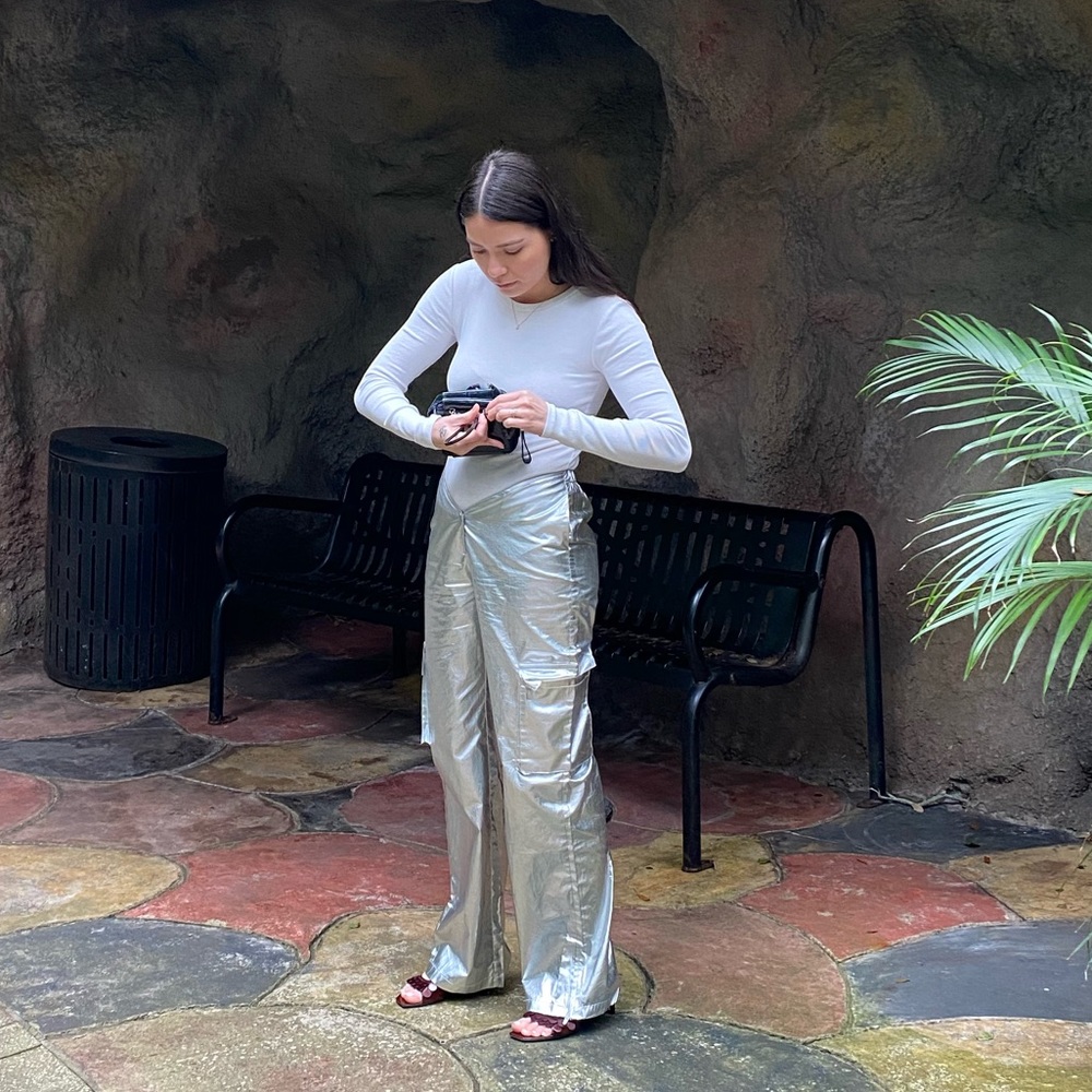Rara Chrome Low V Pants